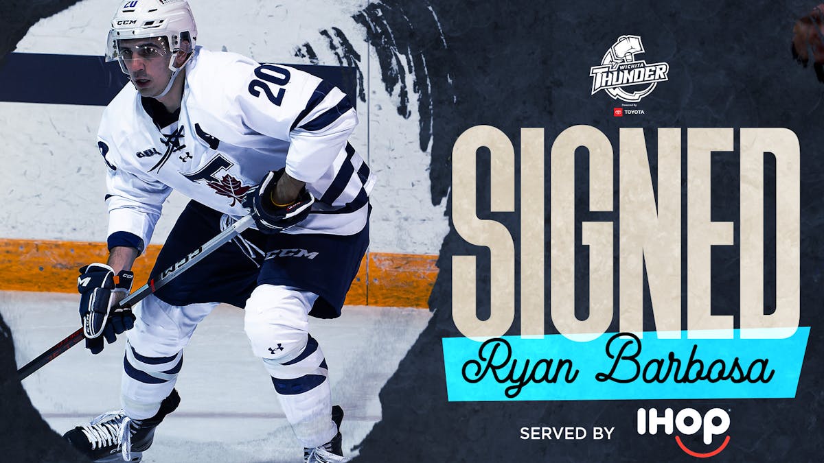 Wichita Adds To Blueline; Signs Rookie Ryan Barbosa