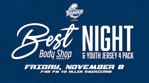 Best Body Shop Night and Youth Jersey Four-Pack