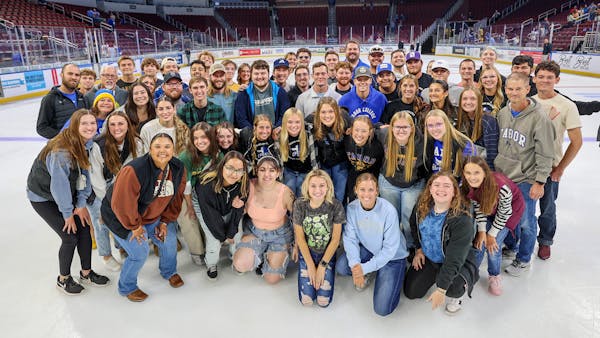 Post-Game Photo On The Ice