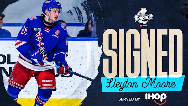 Thunder Signs Offensive Defenseman Lleyton Moore
