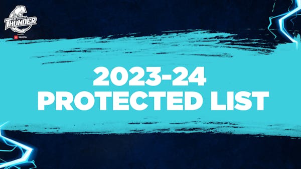 Thunder Announces 2023-24 Protected List