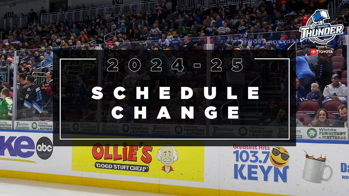 Thunder Announces Change to Schedule