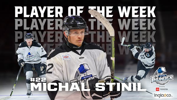 Stinil Earns Inglasco ECHL Player of the Week